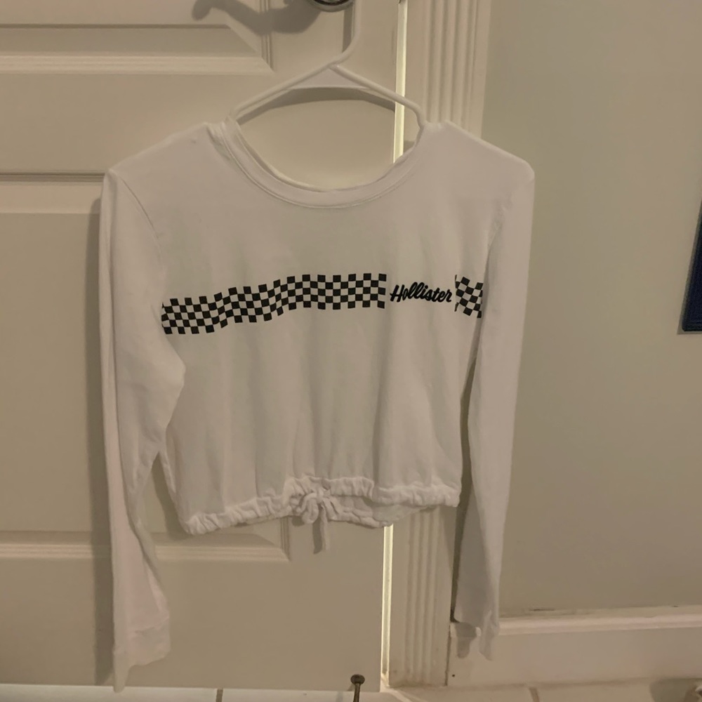 White Hollister Crop Top